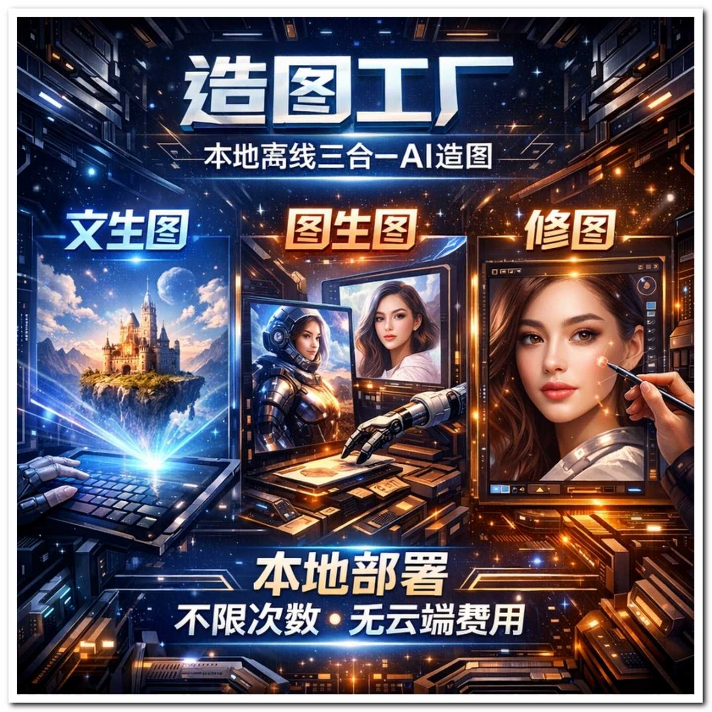【造图工厂】本地离线AI造图软件【会员免费领取】-星舰联盟