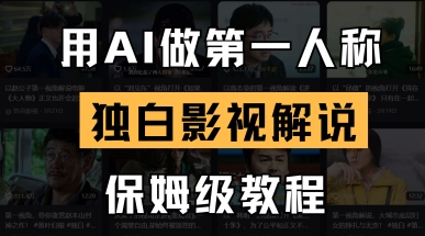 用AI做第一人称独白影视解说，手把手教学，保姆级教程-星舰联盟